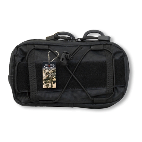 BOLSO ACCESORIOS NEGRO TIPO REÑONERA 19X11X7 CM.