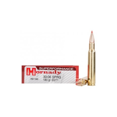 MUNICION HORNADY C/30-06 SST 180 GR