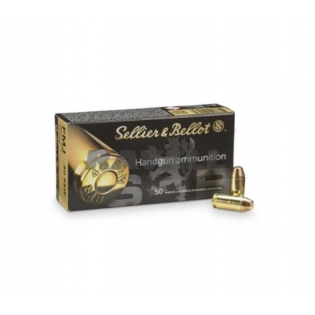 MUNICION SELLIER BELLOT C/40 S&W FMJ 180 GRS.