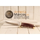 CUCHILLO MUELA BUFALO 17R PUÑO MADERA ROJO Y ALPACA