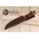 CUCHILLO MUELA BUFALO 17R PUÑO MADERA ROJO Y ALPACA