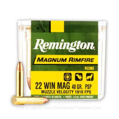 MUNICION REMINGTON C/22 MAGNUM PSP 40 GR.
