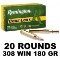 MUNICION REMINGTON 308 WIN. CORE-LOCK PSP 180 GR.