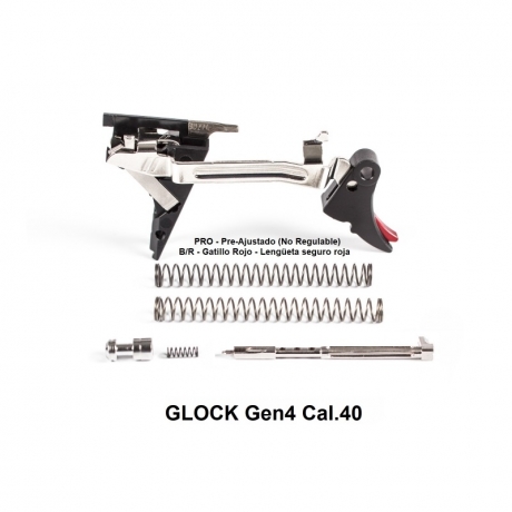 DISPARADOR ZEV GLOCK Gen4 C/40 PRO KIT FULCRUM ULTIMATE B/R