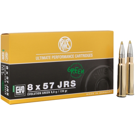 MUNICION RWS C/8X57 JRS EVOLUTION GREEN 139 GR. 2318326