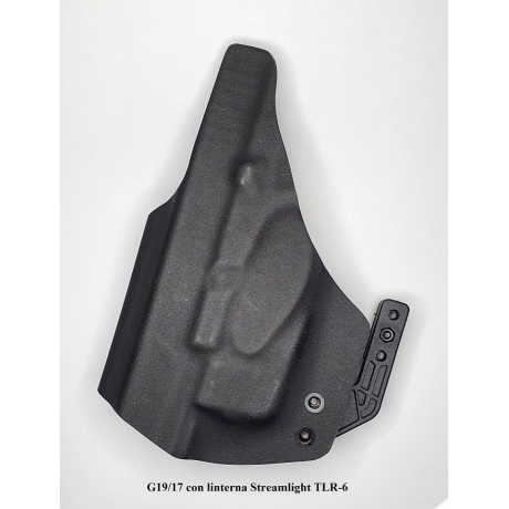 FUNDA IWB GLOCK 19/17 LINTERNA TLR6 KYDEX INTERIOR