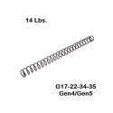 MUELLE RECUPERADOR 14 LB EEMANN GLOCK 17-22-34-35 Gen5