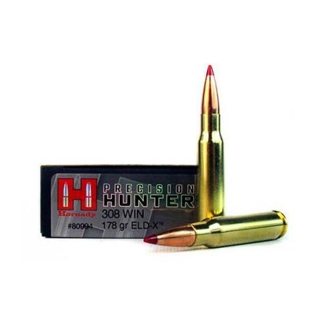 MUNICION HORNADY C/308 WIN ELDX.PRECOSION HUNTER 178 GR REF. 80994