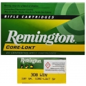 MUNICION REMINGTON 308 WIN. CORE-LOCK SP 180 GR. PUNTA CHATA