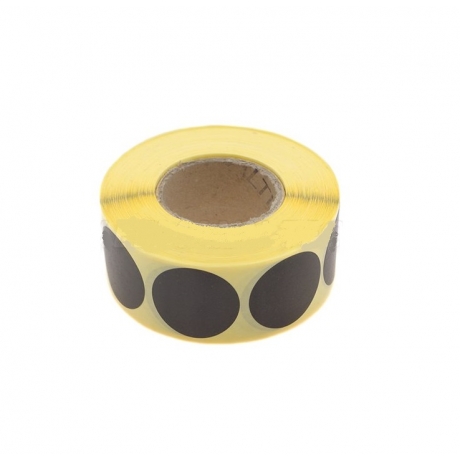 PARCHES NEGROS 30 MM. ROLLO DE 1000 U.