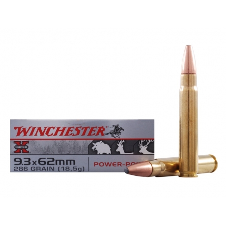 MUNICION WINCHESTER C/ 9.3X62 SUPER X POWER -POINT (M9362)