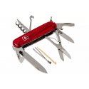 NAVAJA VICTORINOX CLIMBER 14 USOS 91 MM ROJO TRANSPARENTE