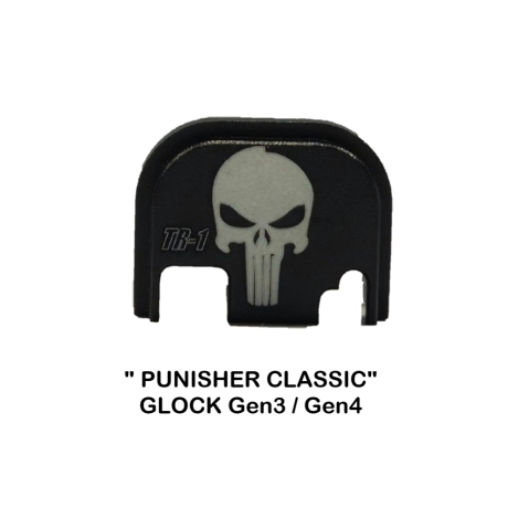 PLACA CORREDERA TR1 GLOCK GEN3/4 "PUNISHER CLASSIC"