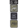 PACK PARCHES GLOCK VELCRO 3 UNDS.