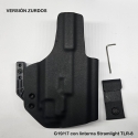 FUNDA IWB GLOCK 19/17 LINTERNA TLR-8 ELEGANT ZURDO