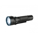 Linterna LED Olight Freyr 1.750 lm con 4 modos: blanco frío + rojo 30 lm, verde 60 lm y azul 25 lm.