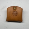 FUNDA CARGADOR DOBLE LEISMANN CUERO MARRON