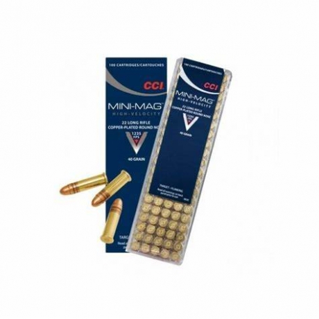 MUNICION CCI CAL/22 LR. MINI MAGNUM 40 GR. HS CAJA 100 UNDS.