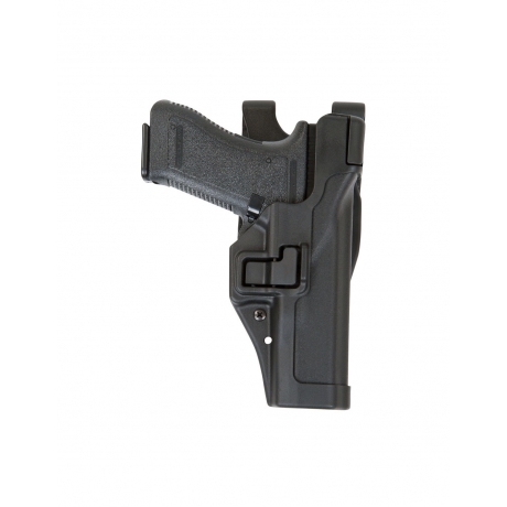 FUNDA PISTOLA BLACKHAWK SERVICIO GLOCK 17 CON AUTOBLOQUEO DE NIVEL 3