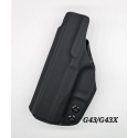 FUNDA ATA FANTOM V3 GLOCK 43X IWB INTERIOR NEGRA DIESTRO