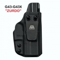 FUNDA ATA FANTOM V3 GLOCK 43X IWB INTERIOR NEGRA ZURDO