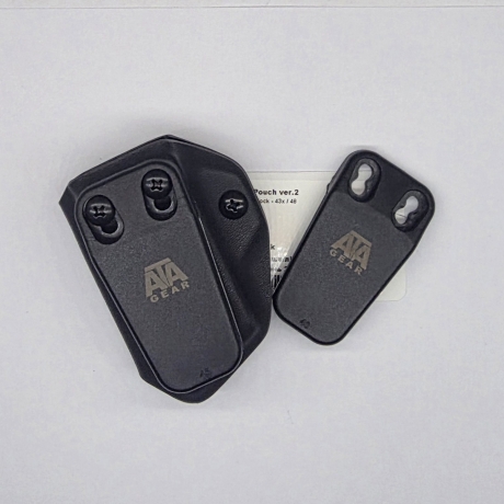 FUNDA CARGADOR ATA V2 GLOCK 43X-48 BLACK IWB/OWB