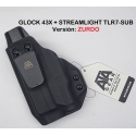 FUNDA ATA FANTOM V3 GLOCK 43X STREAMLIGHT TLR7-SUB IWB INTERIOR ZURDO