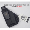 FUNDA ATA FANTOM V3 GLOCK 43X STREAMLIGHT TLR7-SUB IWB INTERIOR ZURDO