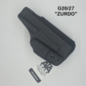 FUNDA ATA FANTOM V3 GLOCK 26/27 IWB INTERIOR NEGRA ZURDO
