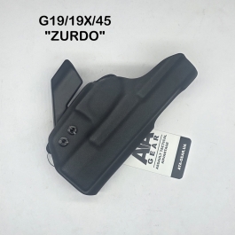 FUNDA ATA FANTOM V4 GLOCK 19/19X/45 ZURDO NEGRA