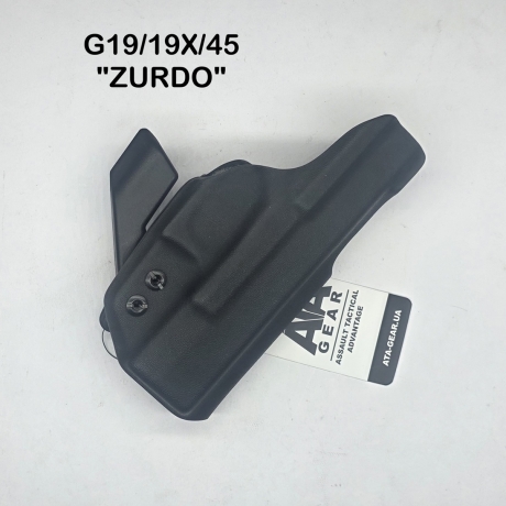 FUNDA ATA FANTOM V4 GLOCK 19/19X/45 ZURDO NEGRA