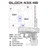 GRIP EMPUÑADURA GLOCK 43X/48 DECAL GRIP