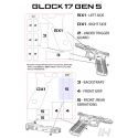 GRIP EMPUÑADURA GLOCK 17 GEN5 DECAL GRIP