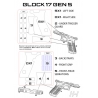 GRIP EMPUÑADURA GLOCK 17 GEN5 DECAL GRIP