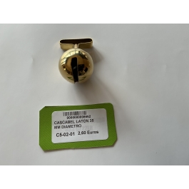 CASCABEL LATON 35 MM DIAMETRO