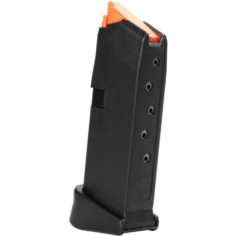 CARGADOR GLOCK 43 C/EXTENSION 9x19 ELEVADOR NARANJA