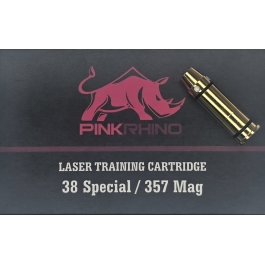 CARTUCHO 38/357 MG. SIG ENTRENAMIENTO LASER PINK RHINO MANTIS