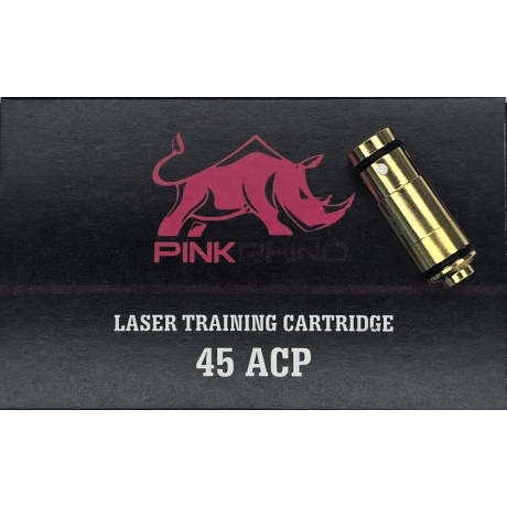 CARTUCHO 45 ACP ENTRENAMIENTO LASER PINK RHINO MANTIS
