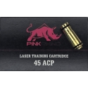 CARTUCHO 45 ACP ENTRENAMIENTO LASER PINK RHINO MANTIS