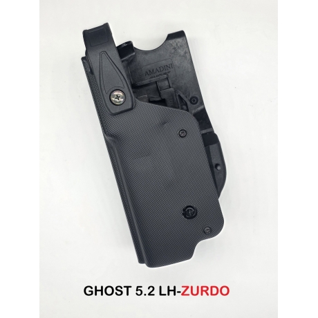 FUNDA GHOST 5.2 GLOCK 17-19-45 NIVEL IIII ZURDO ANCLAJE ROTATORIO