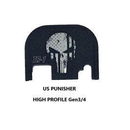 PLACA CORREDERA TR1 GLOCK GEN3/4 "PUNISHER HIGH"