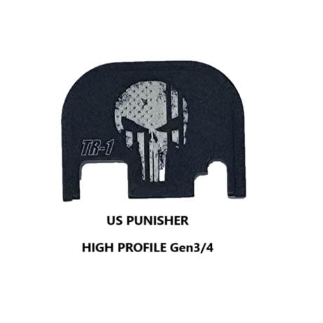 PLACA CORREDERA TR1 GLOCK GEN3/4 "PUNISHER HIGH"