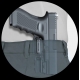FUNDA GZERO IWB MICRO GLOCK STANDARD ZURDO Stay-on con clip de resorte FSL-01