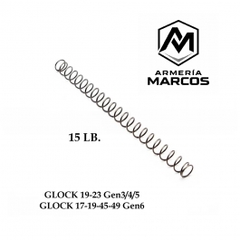 MUELLE RECUPERADOR 15 LB EEMANN GLOCK 19/23 & GEN6