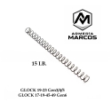MUELLE RECUPERADOR 15 LB EEMANN GLOCK 19/23 & GEN6