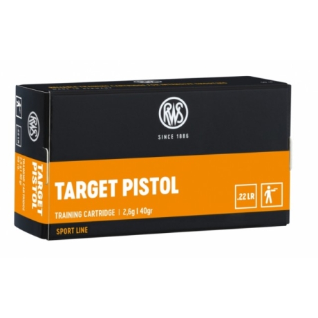 MUNICION RWS C/22 LR TARGET PISTOL40 GR.