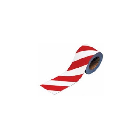 CINTA BALIZAMIENTO ROJO Y BLANCO NO ADHESIVO (80MM X 200MTS)