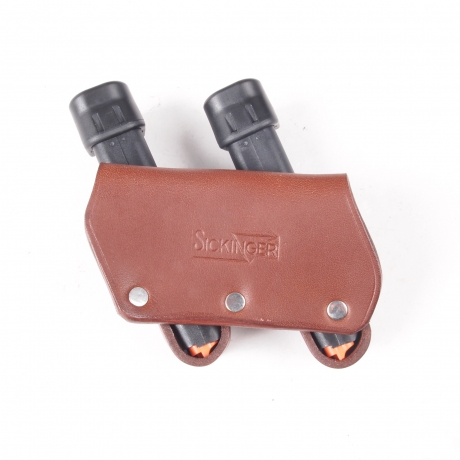 FUNDA CARGADOR SICKINGER PROFI BOX DOUBLE, 9MM PARA, MARRON K122
