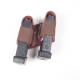 FUNDA CARGADOR SICKINGER PROFI BOX DOUBLE, 9MM PARA, MARRON K122