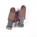 FUNDA CARGADOR SICKINGER IPSC PROFI BOX DOUBLE, 9MM PARA, MARRON